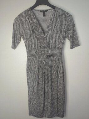 BCBG Max Azria Jenesis Snake Print Jersey Dress XS Bodycon Baddie Y2K